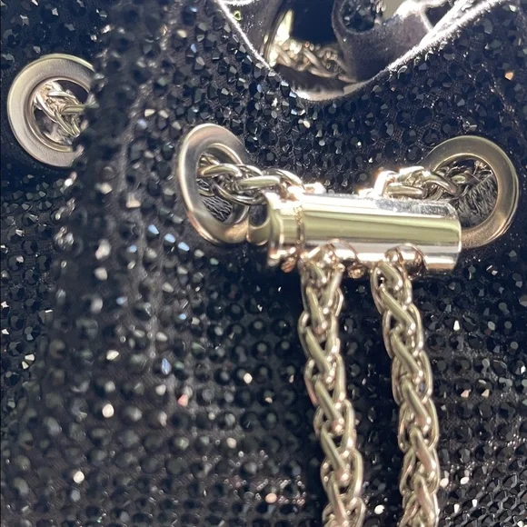 Elegant Black Beaded Women's Bag - Picture 7 of 10